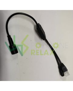 Motion extension cable for two-button relax hand control with 4 holes